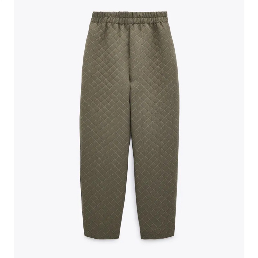 NWT Zara Quilted Slouchy Pants